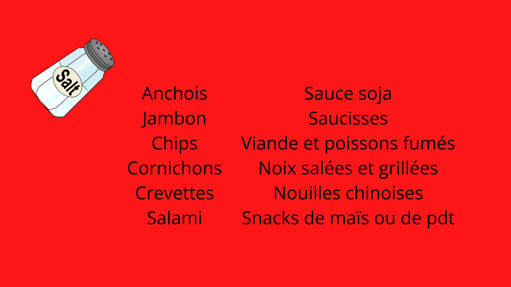 trop salé