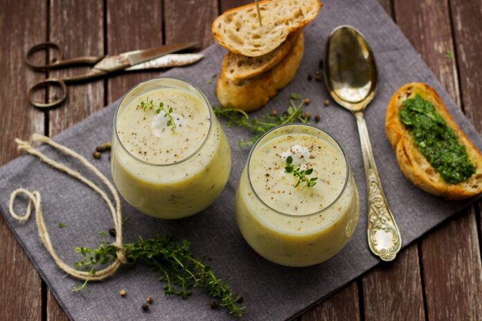 Recette de soupe originale, velouté de chou-fleur au bleu