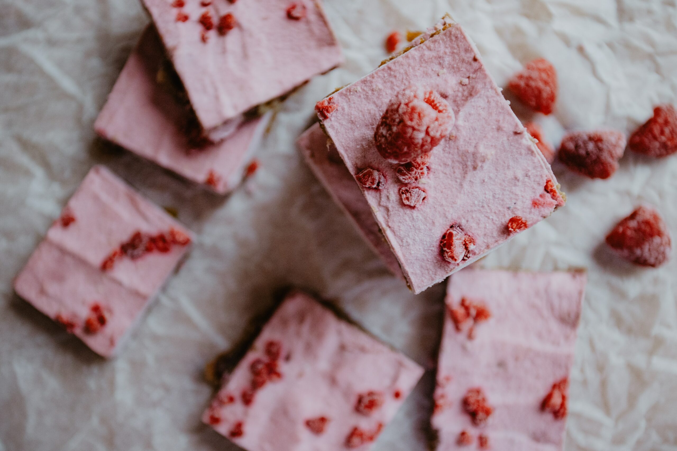Gâteau haricot blanc framboise