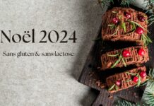 Une bûche de Noël originale, sans gluten ni lactose Une bûche de Noël originale, sans gluten ni lactose