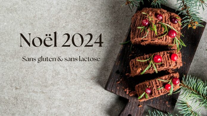 Une bûche de Noël originale, sans gluten ni lactose