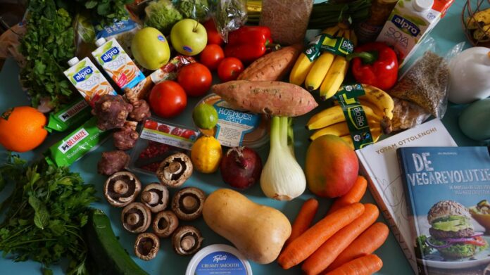Dans le panier de courses d'une vegan