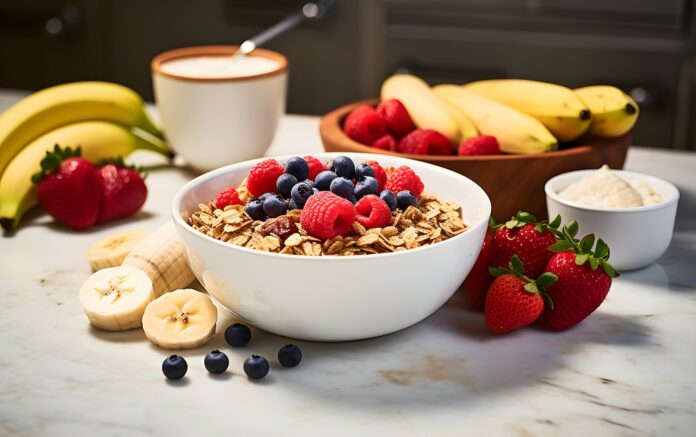 Ce petit-déjeuner « healthy » qui contient plus de sucre qu'un soda2 _view-delicious-breakfast-bowl-with-banana-assortment-fruits petit-déjeuner